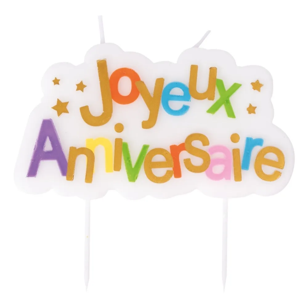 bougie joyeux anniversaire