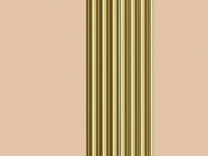 Bougie métallisée – 15,3cm – lot de 12 – or