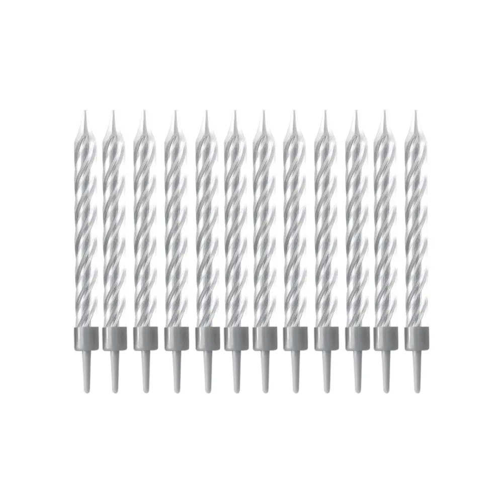 bougies petites argentees